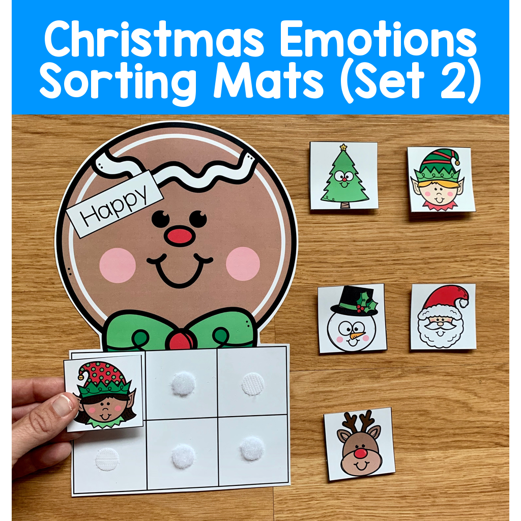 Christmas Emotions Sorting Mats (Set 2)
