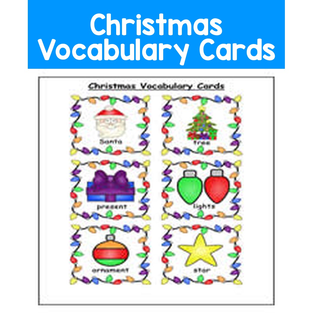 Christmas Vocabulary Cards
