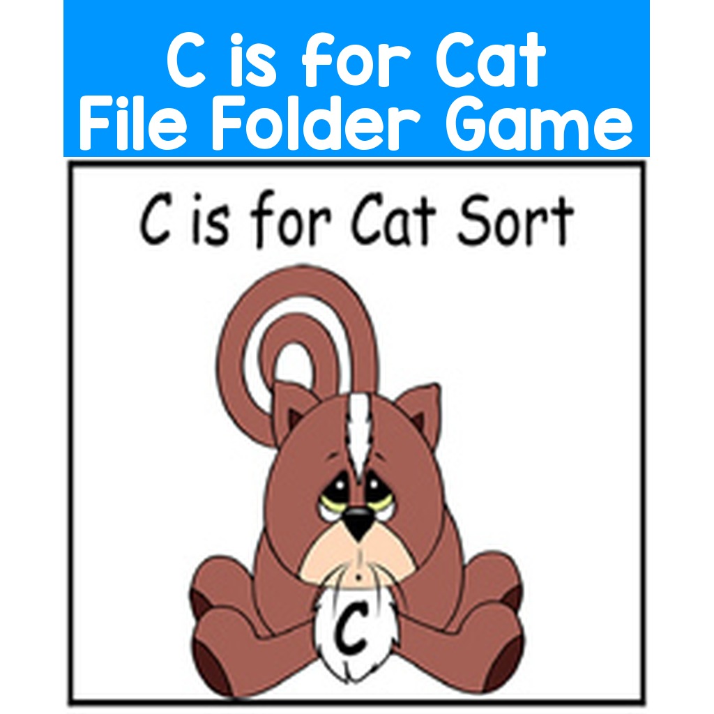 C is for Cat File Folder Game