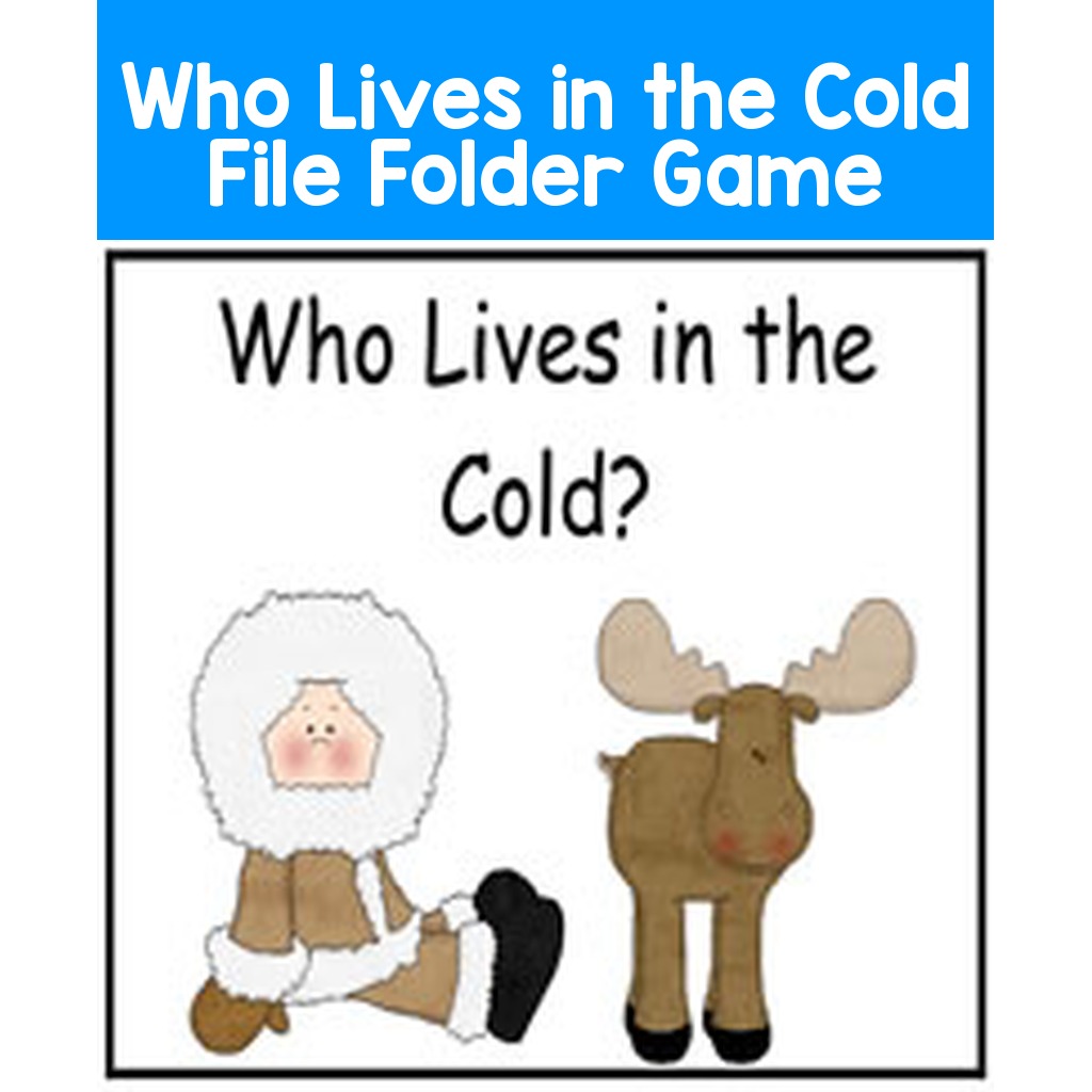 Who Lives in the Cold File Folder Game