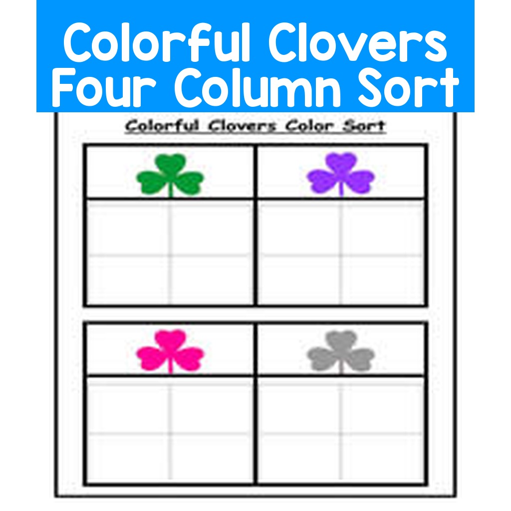 Colorful Clovers Four Column Sort