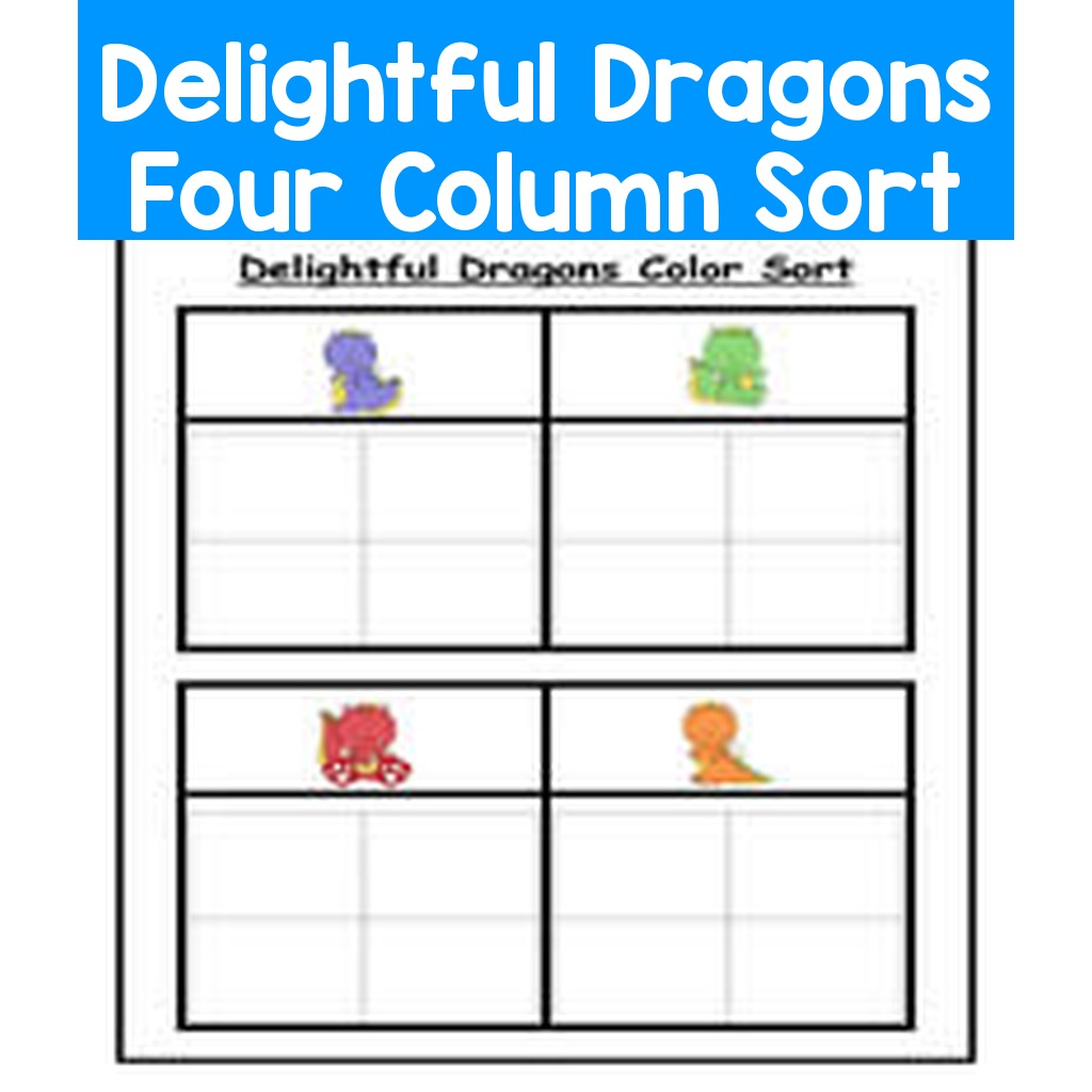 Delightful Dragons Four Column Sort