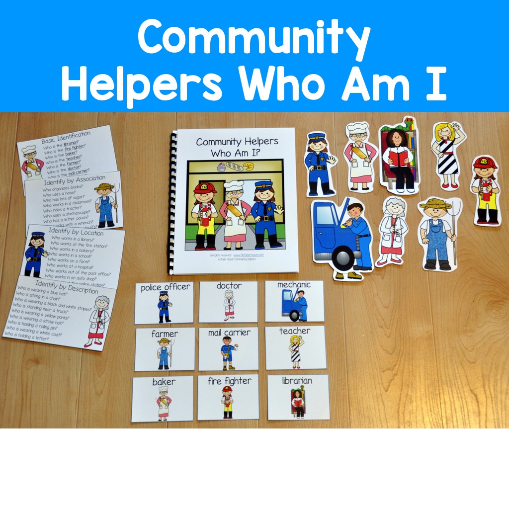 Community Helpers, Who Am I Adapted Book