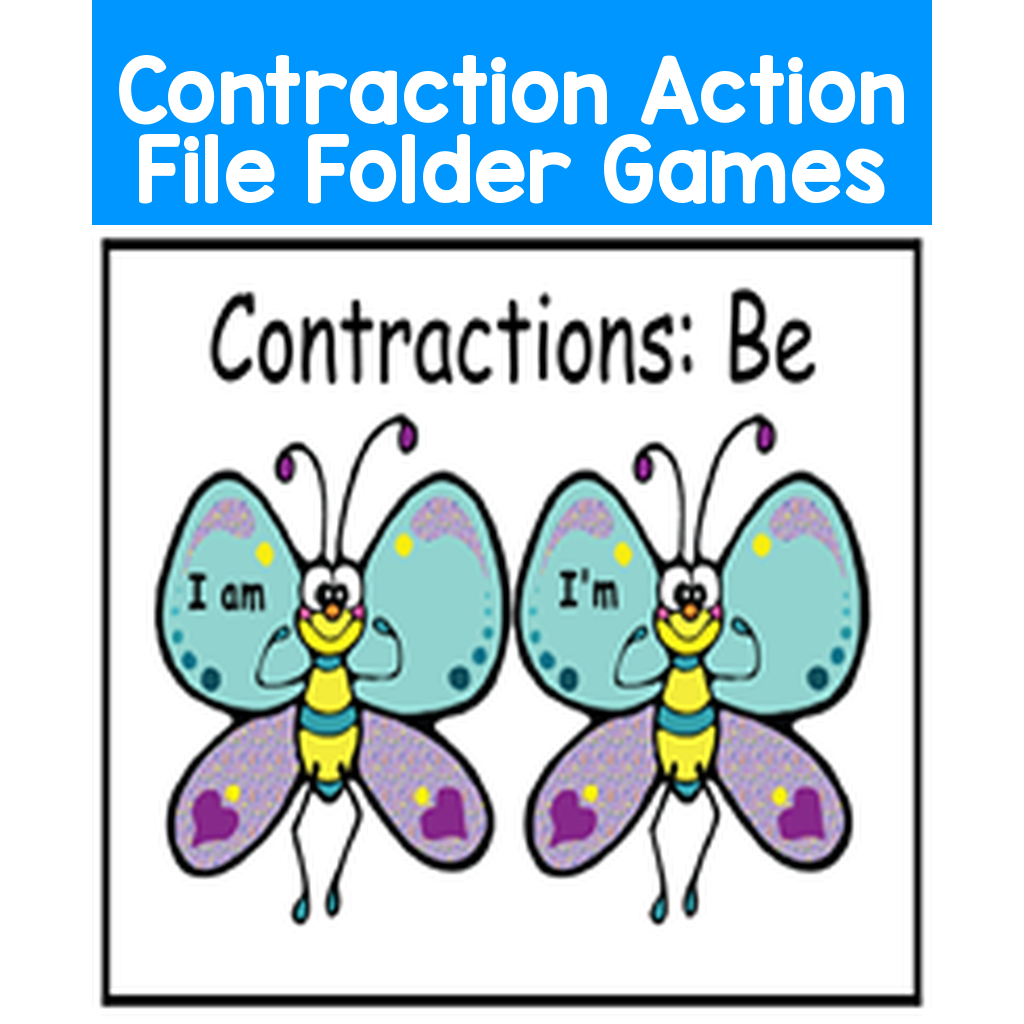 Contraction Action File Folder Games