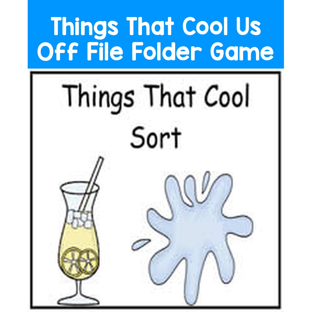 Things That Cool Us Off File Folder Game