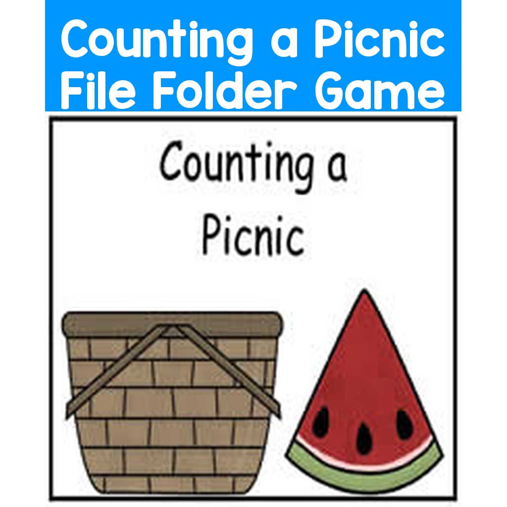 Counting a Picnic File Folder Game