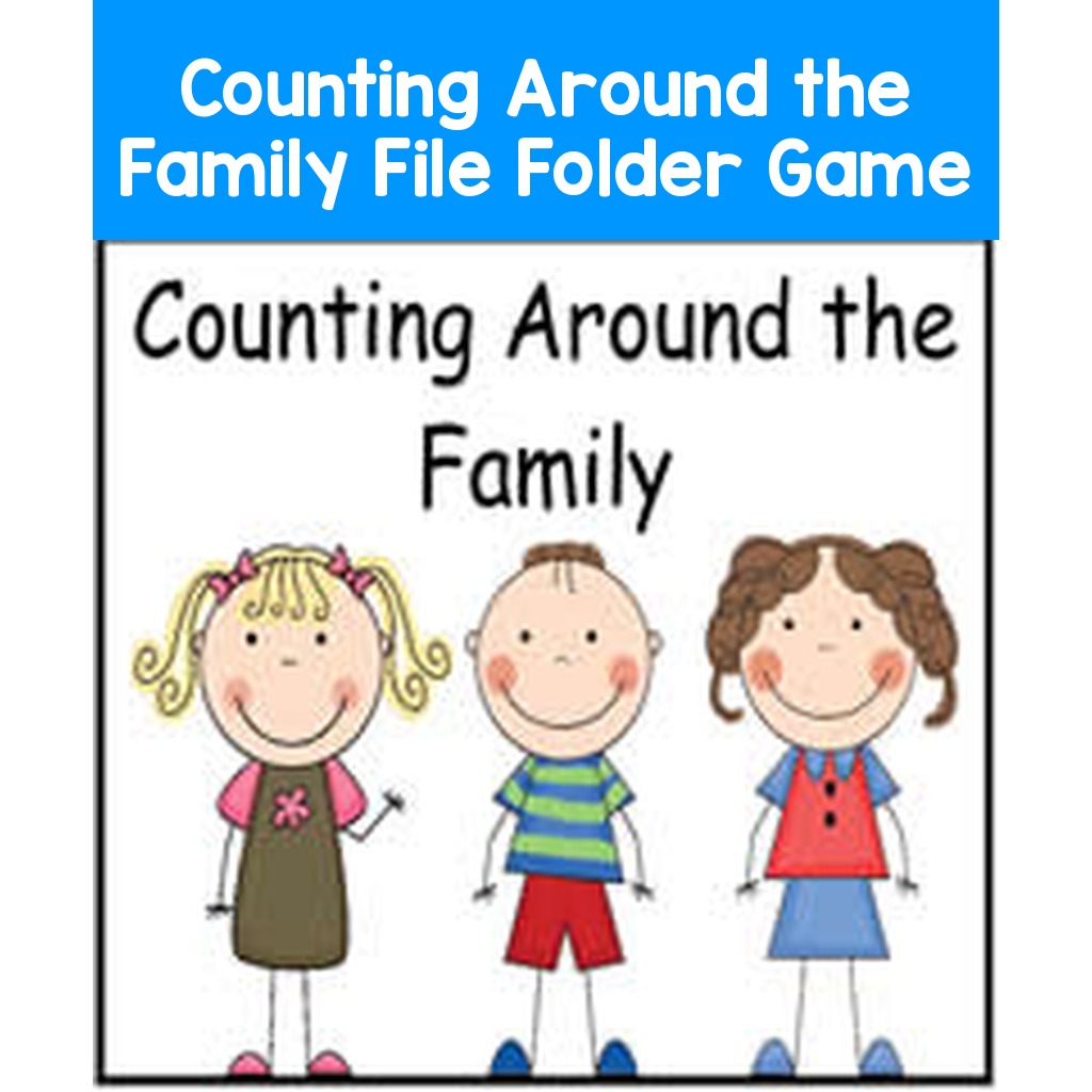 Counting Around the Family File Folder Game