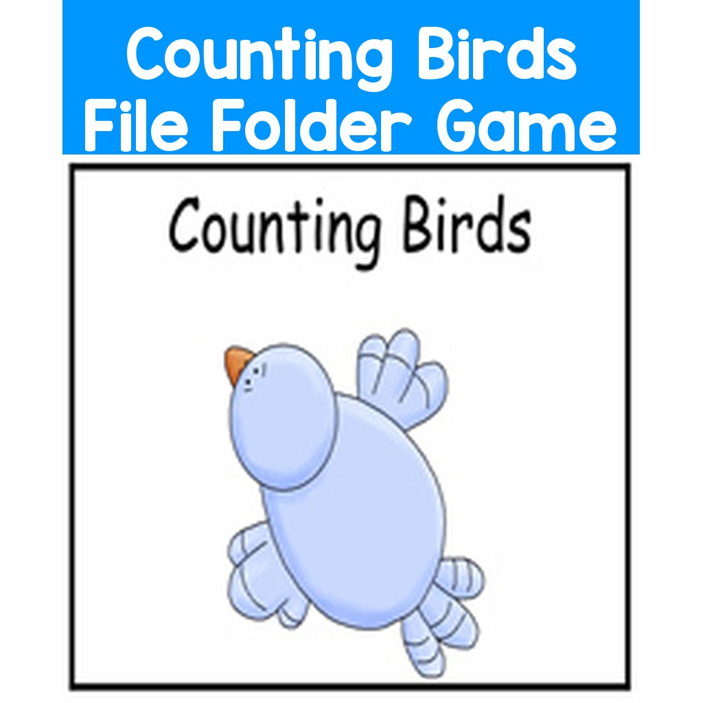Counting Birds File Folder Game