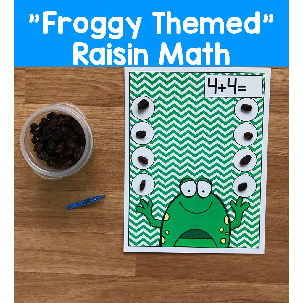 "Froggy Themed" Raisin Math