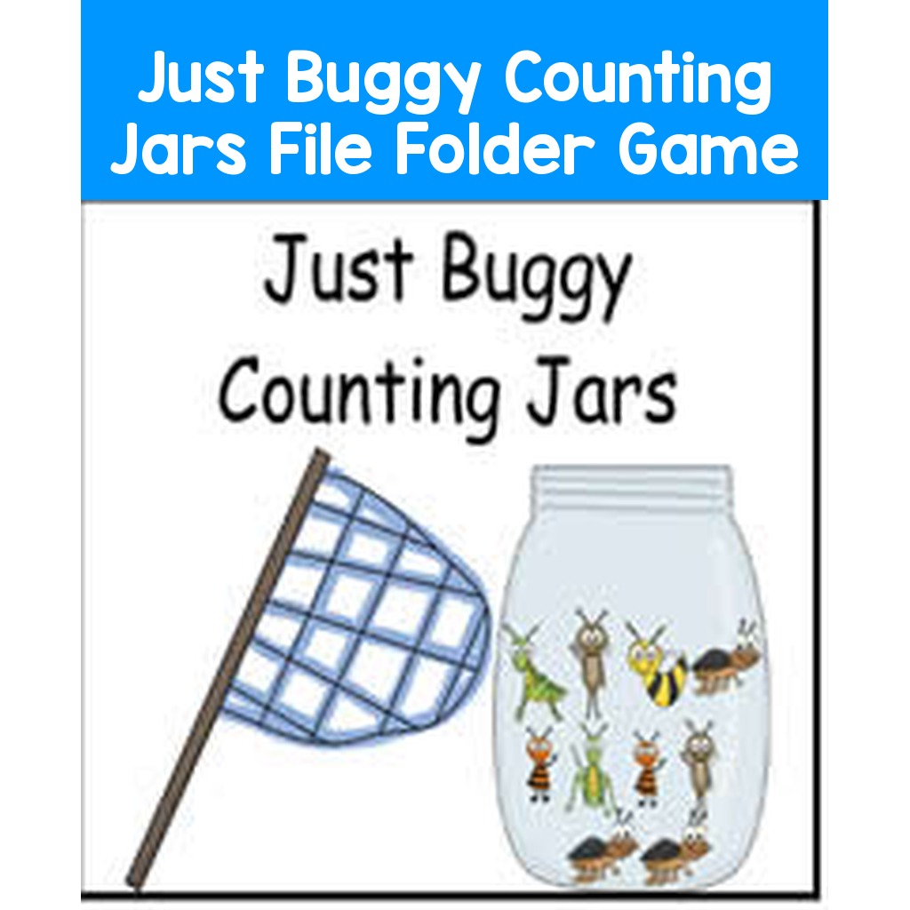 Just Buggy Counting Jars File Folder Game