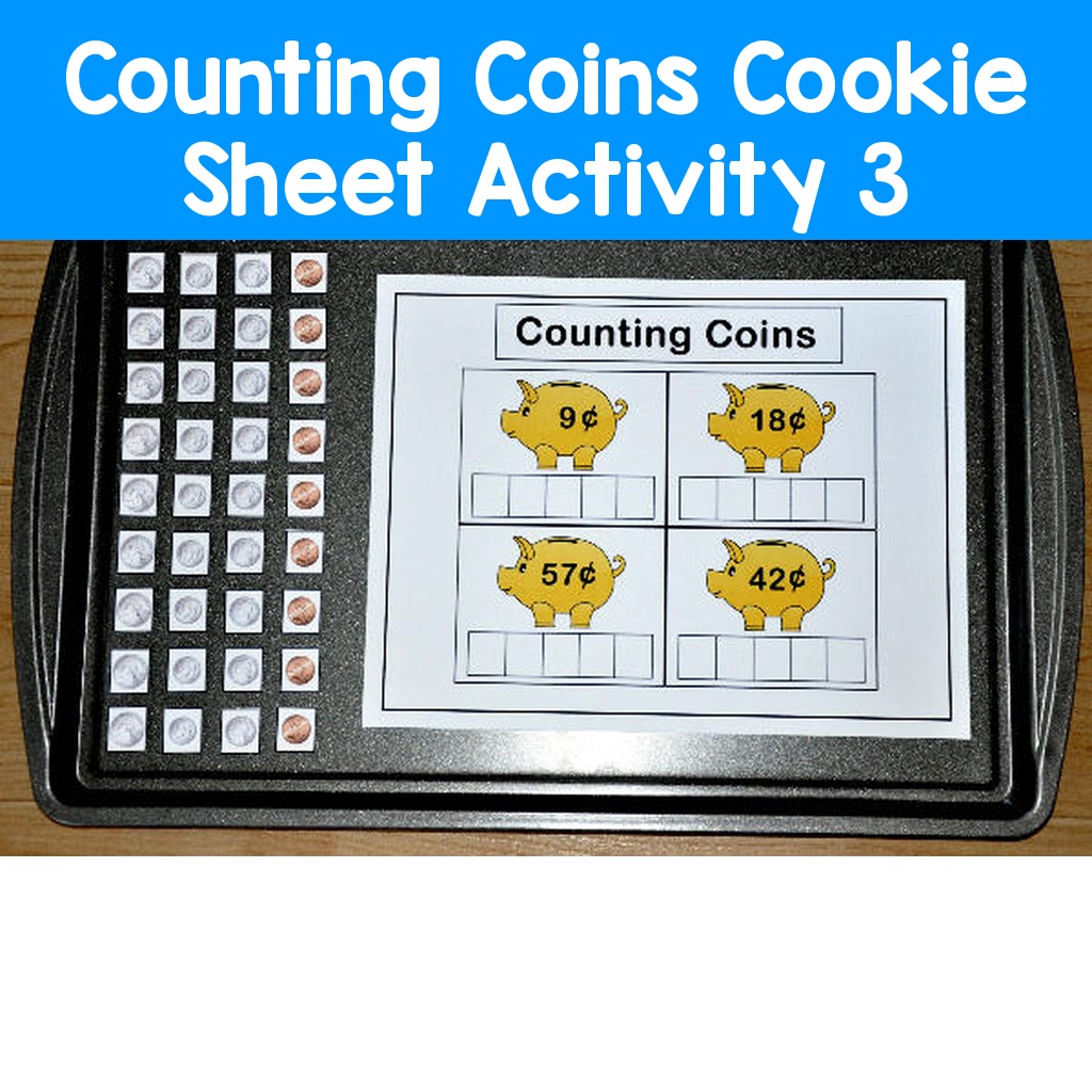Counting Coins Cookie Sheet Activity 3