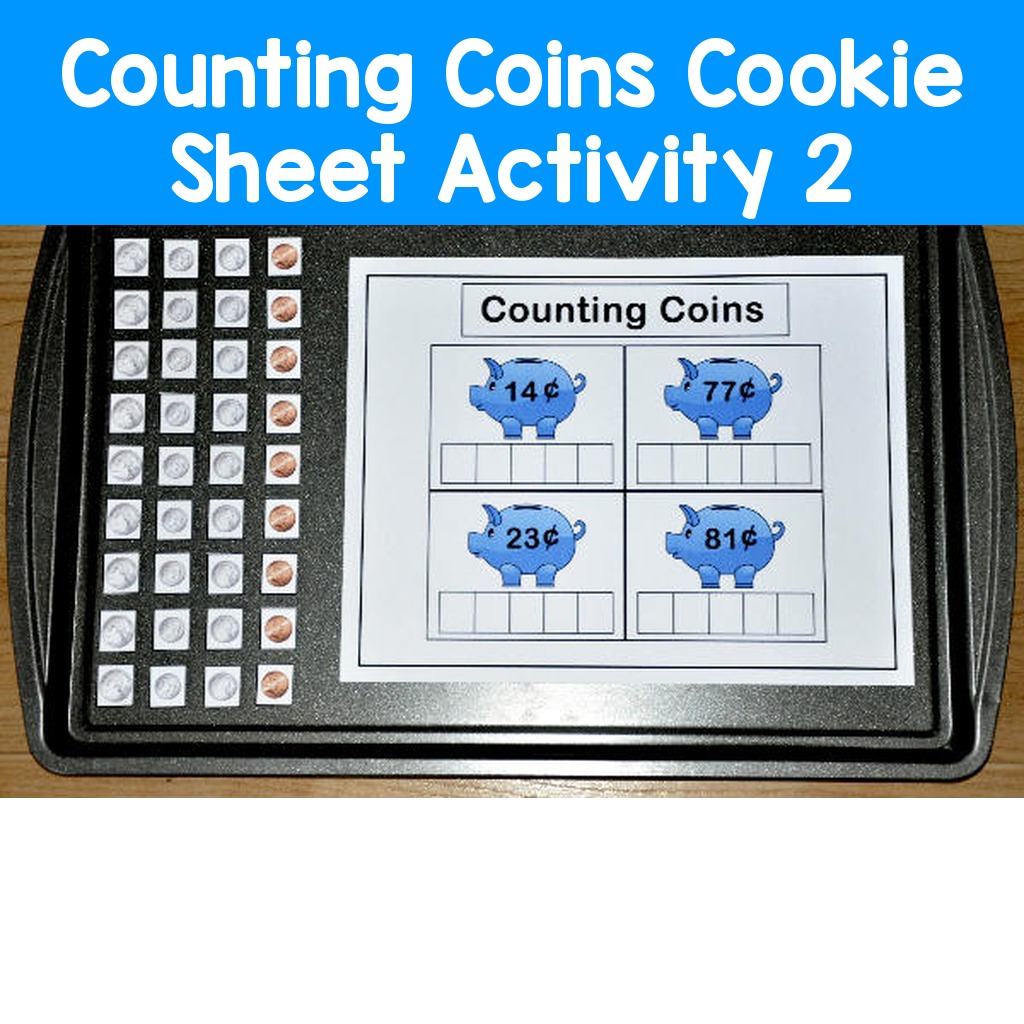 Counting Coins Cookie Sheet Activity 2