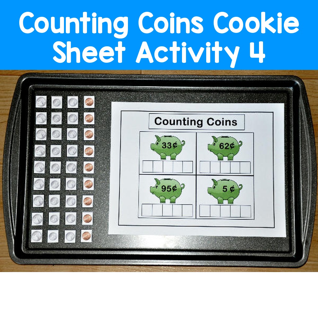Counting Coins Cookie Sheet Activity 4