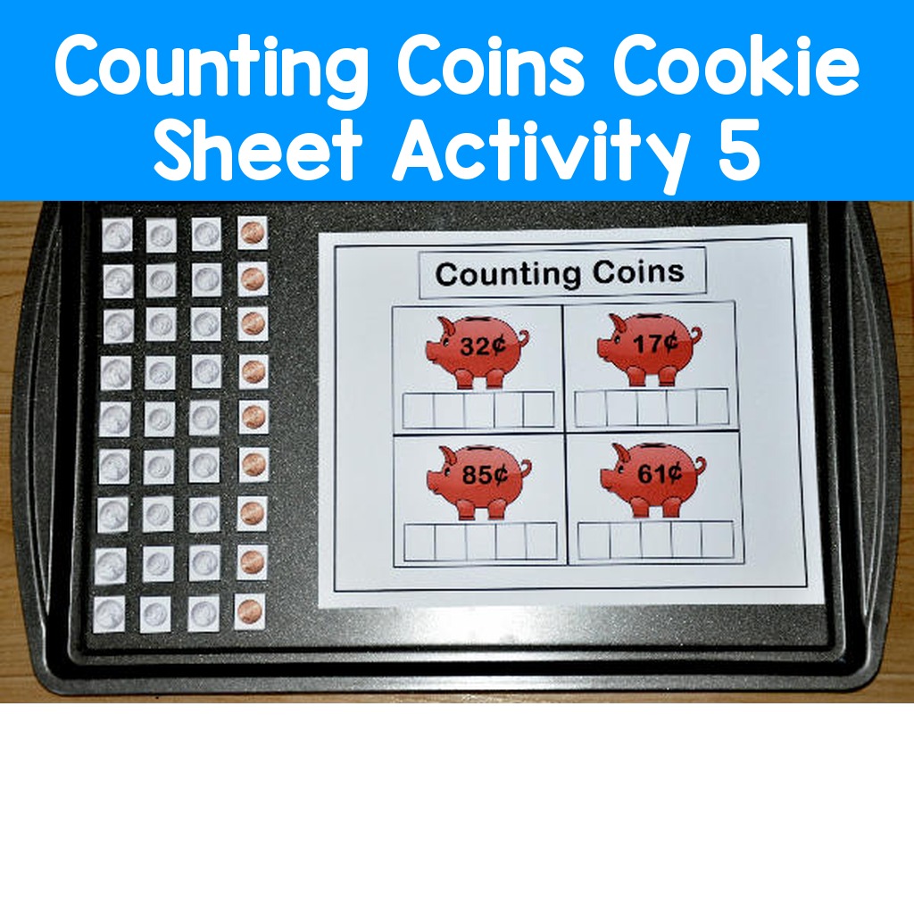 Counting Coins Cookie Sheet Activity 5
