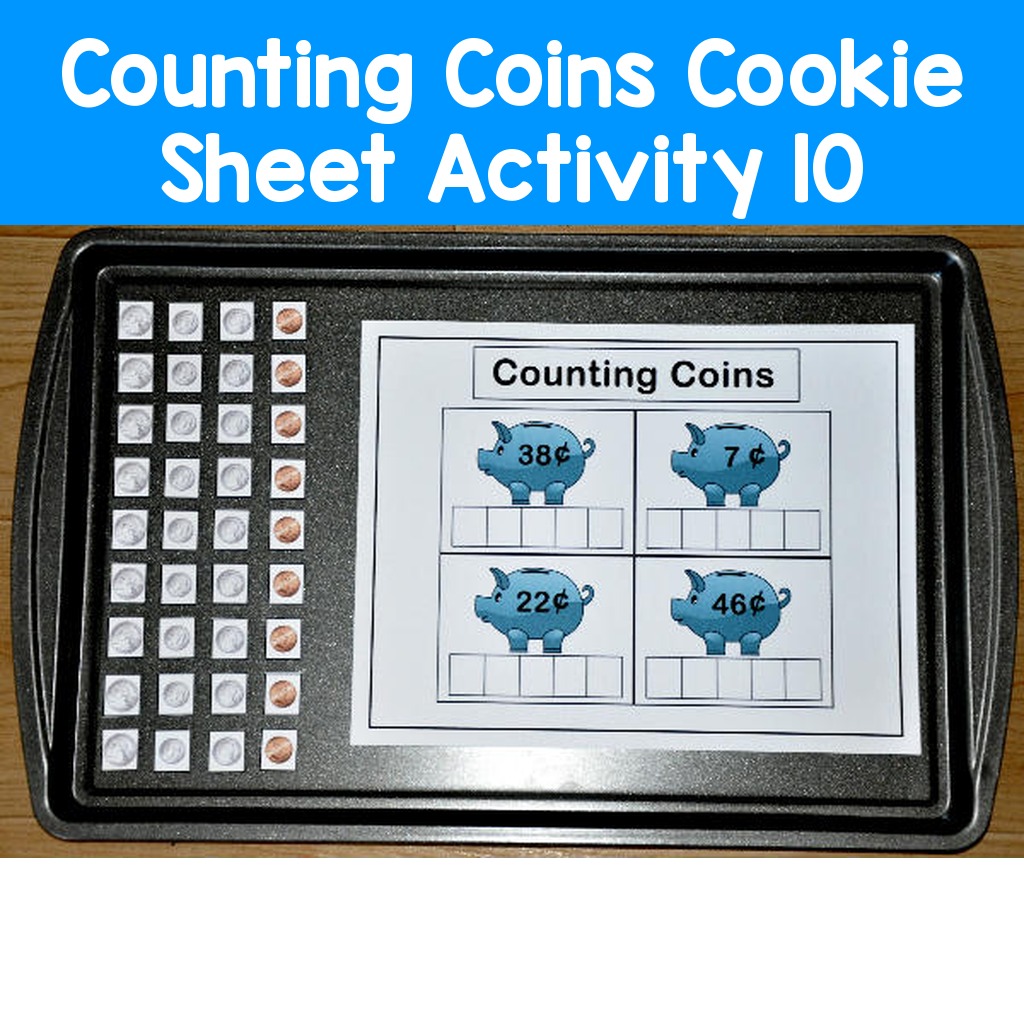 Counting Coins Cookie Sheet Activity 10
