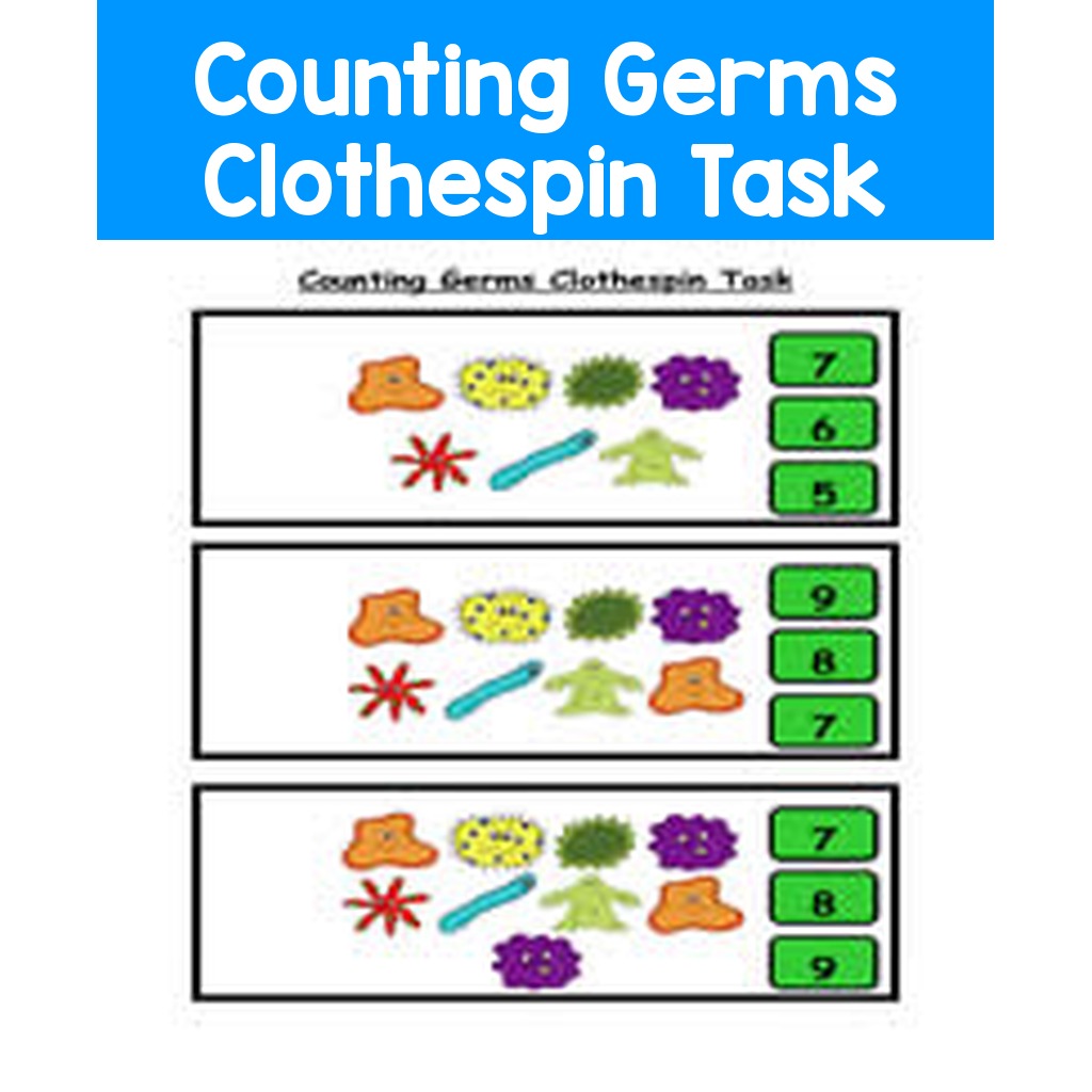 Counting Germs Clothespin Task