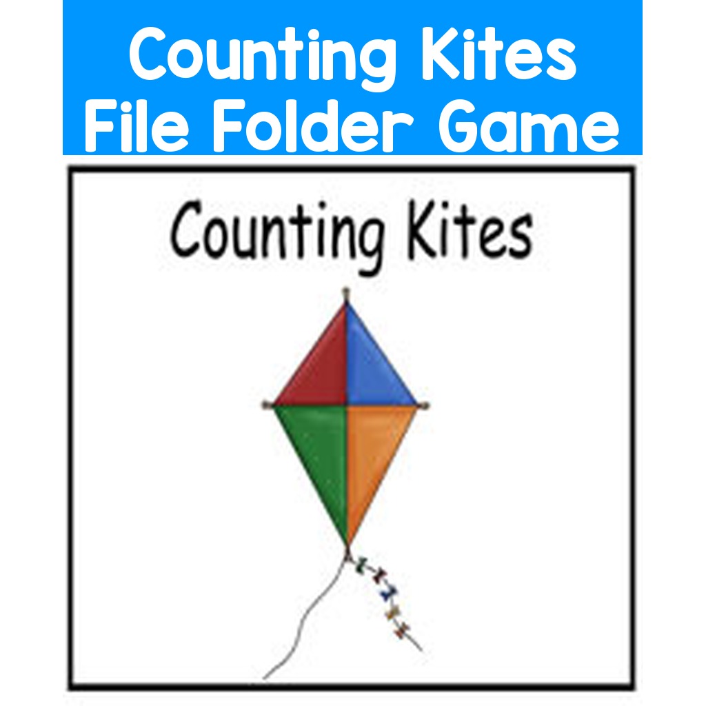 Counting Kites File Folder Game