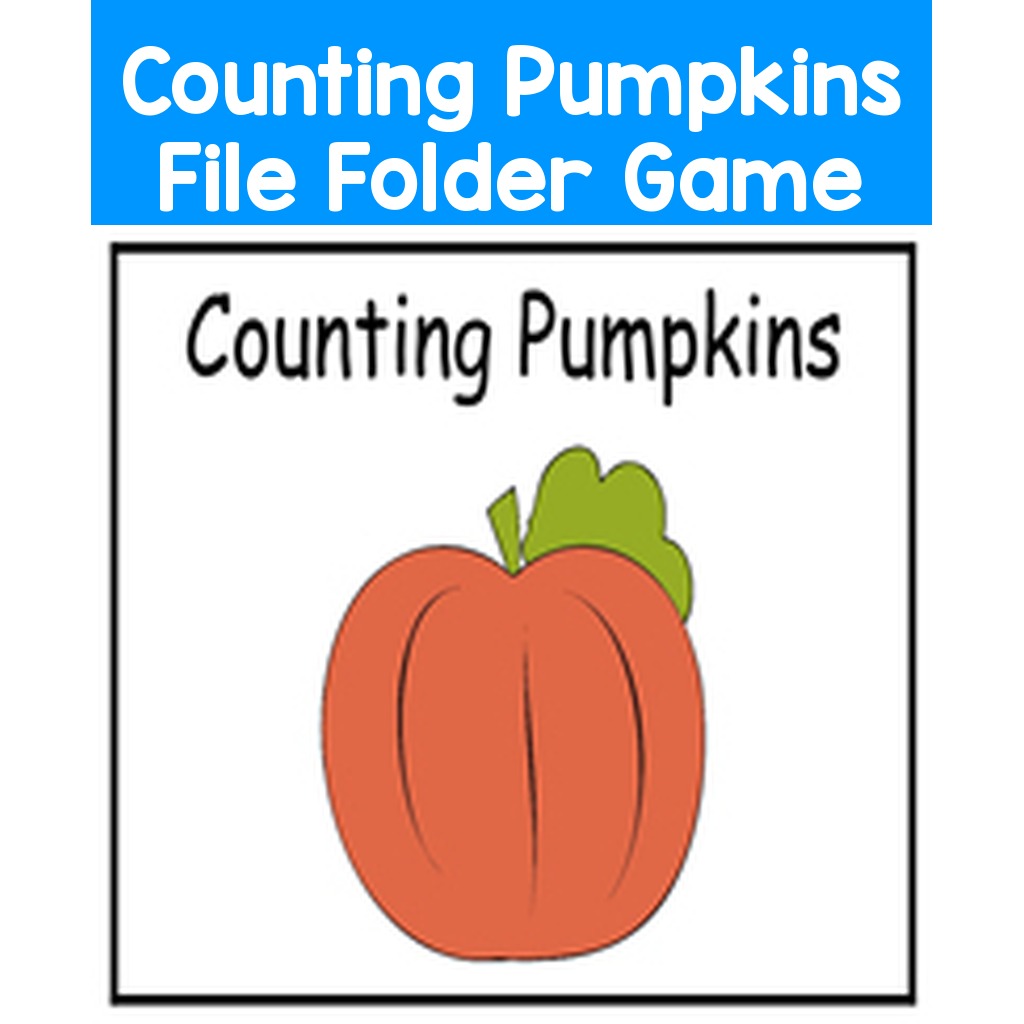 Counting Pumpkins File Folder Game
