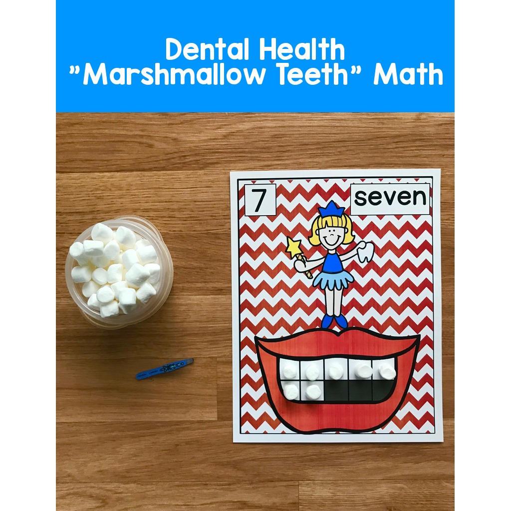 Dental Health "Marshmallow Teeth" Math