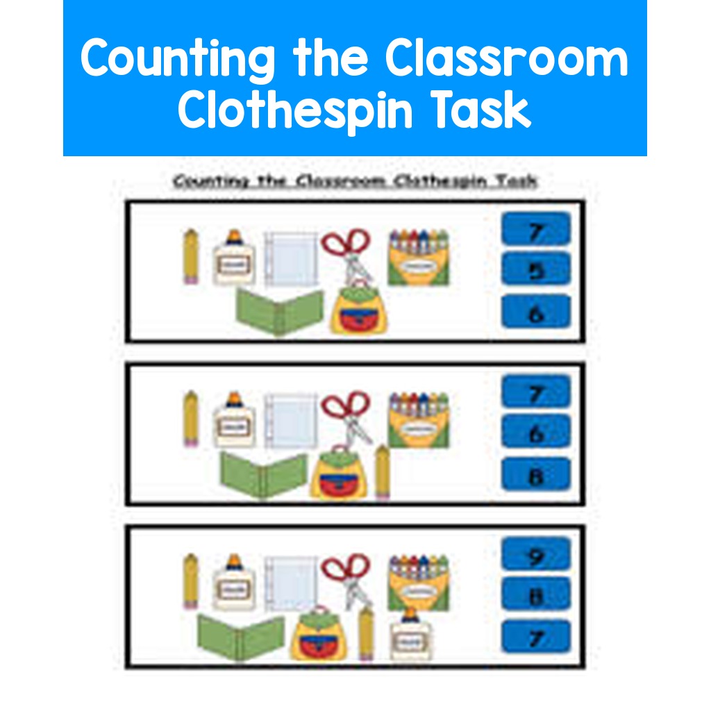 Counting the Classroom Clothespin Task