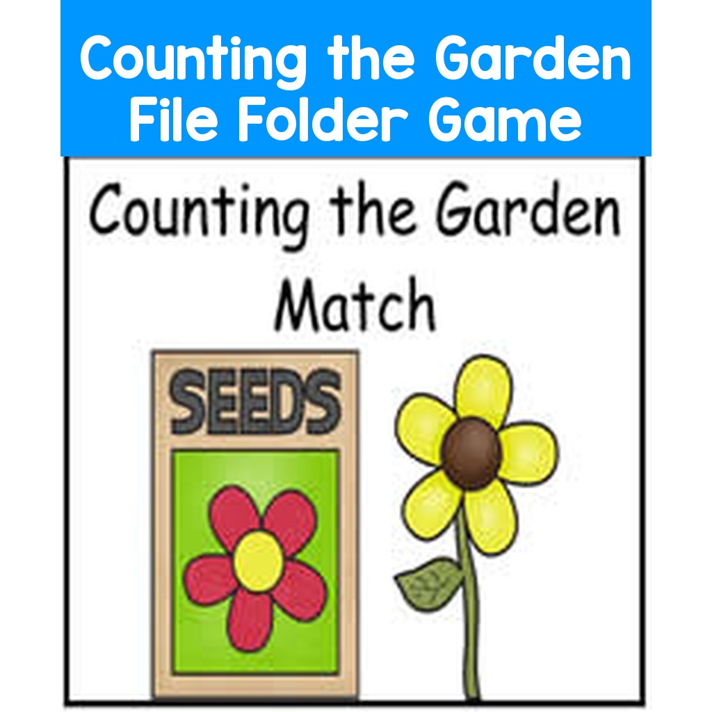Counting the Garden File Folder Game
