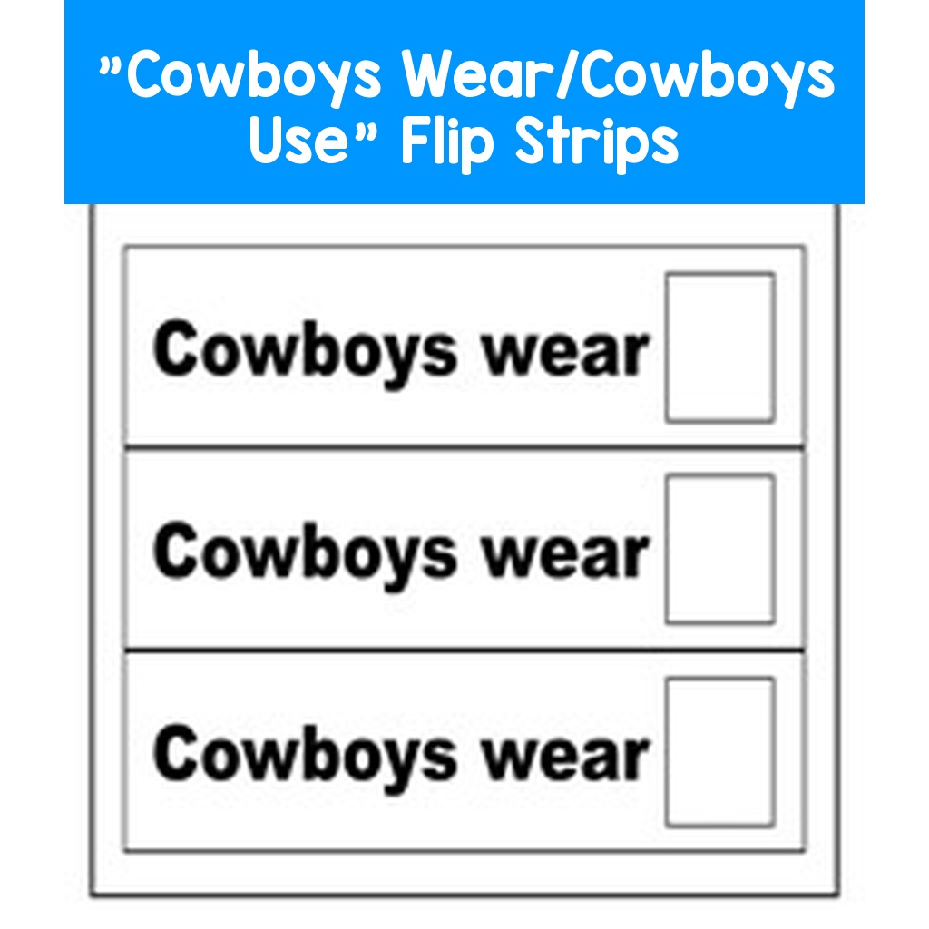 "Cowboys Wear/Cowboys Use" Flip Strips