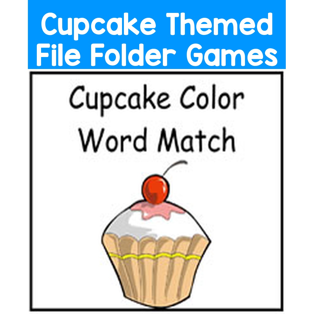 Cupcake Themed File Folder Games