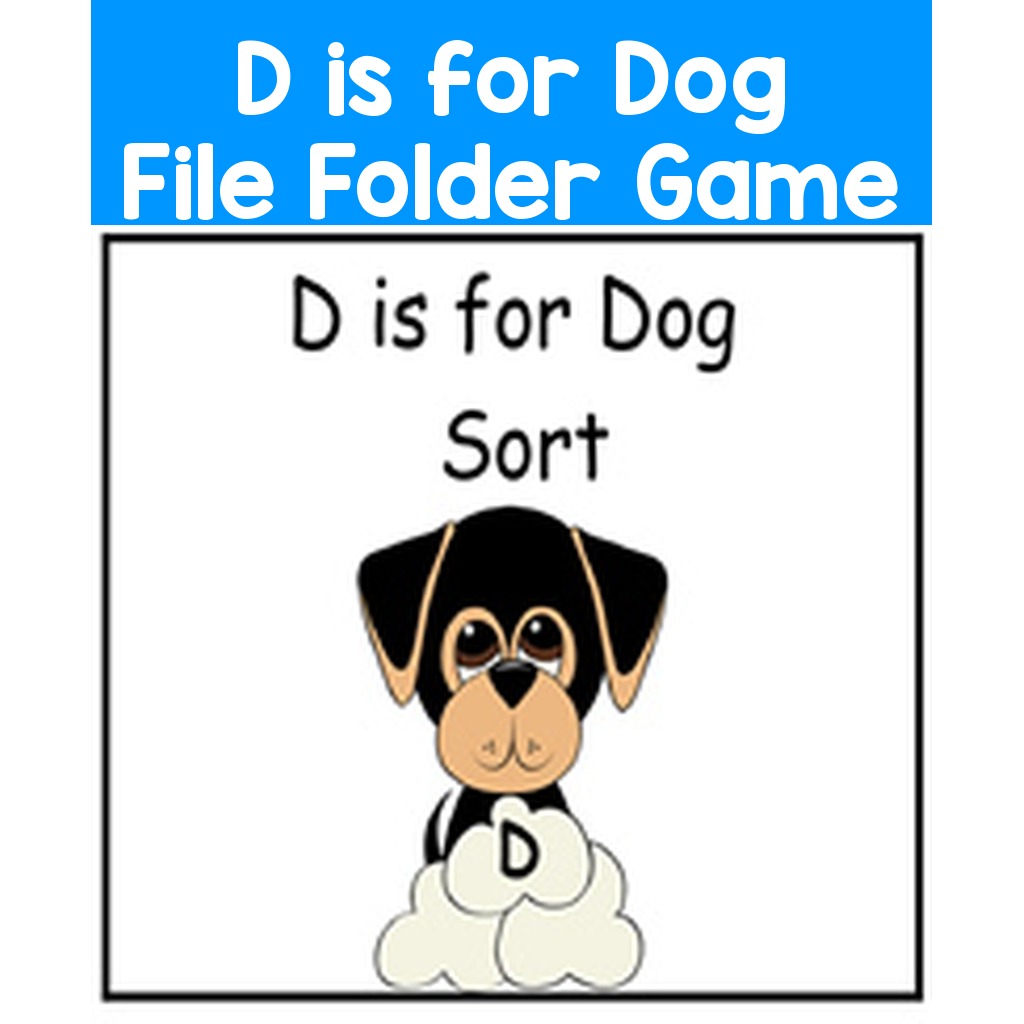 D is for Dog File Folder Game