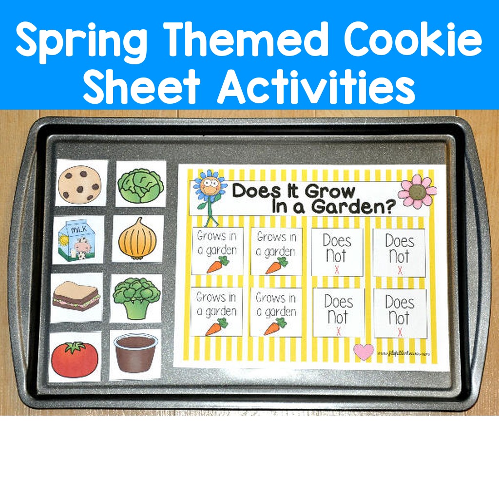 Spring Themed Cookie Sheet Activities