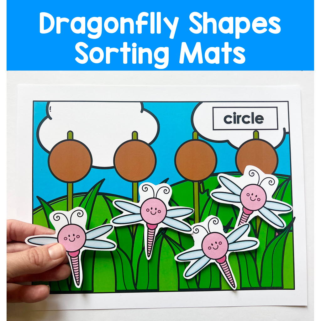 Dragonflly Shapes Sorting Mats
