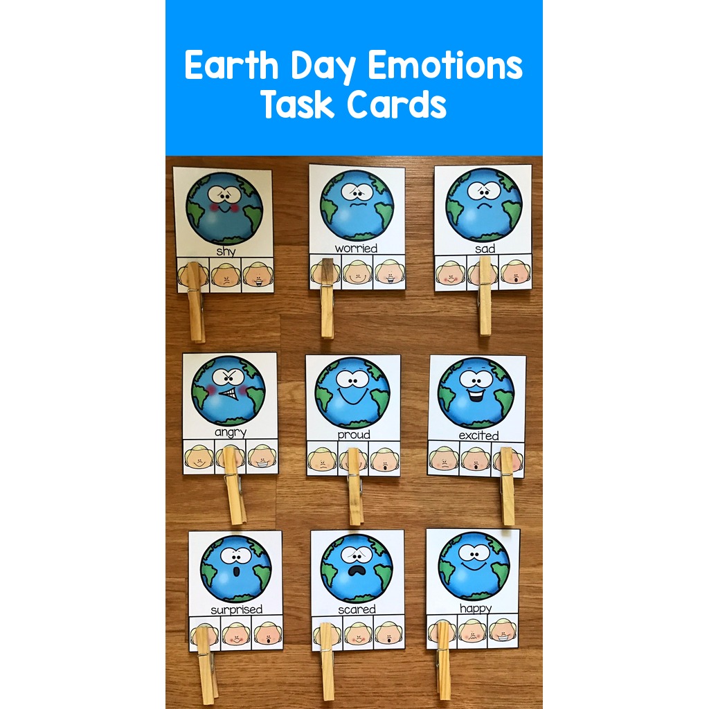 Earth Day Emotions Task Cards