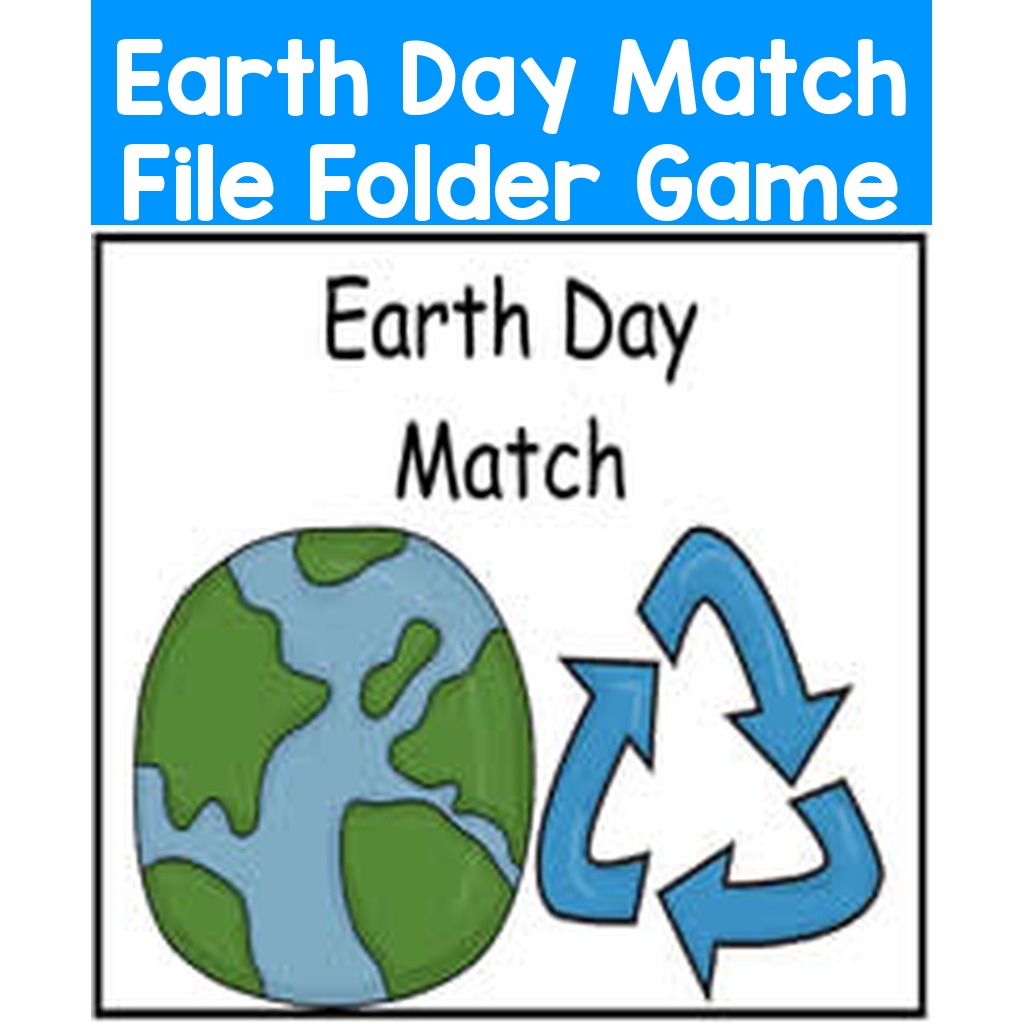 Earth Day Match File Folder Game