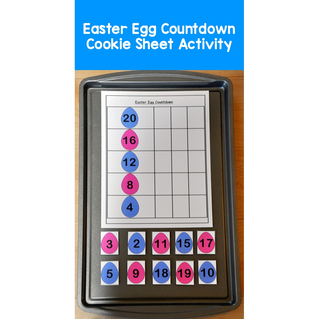 Easter Egg Countdown Cookie Sheet Activity