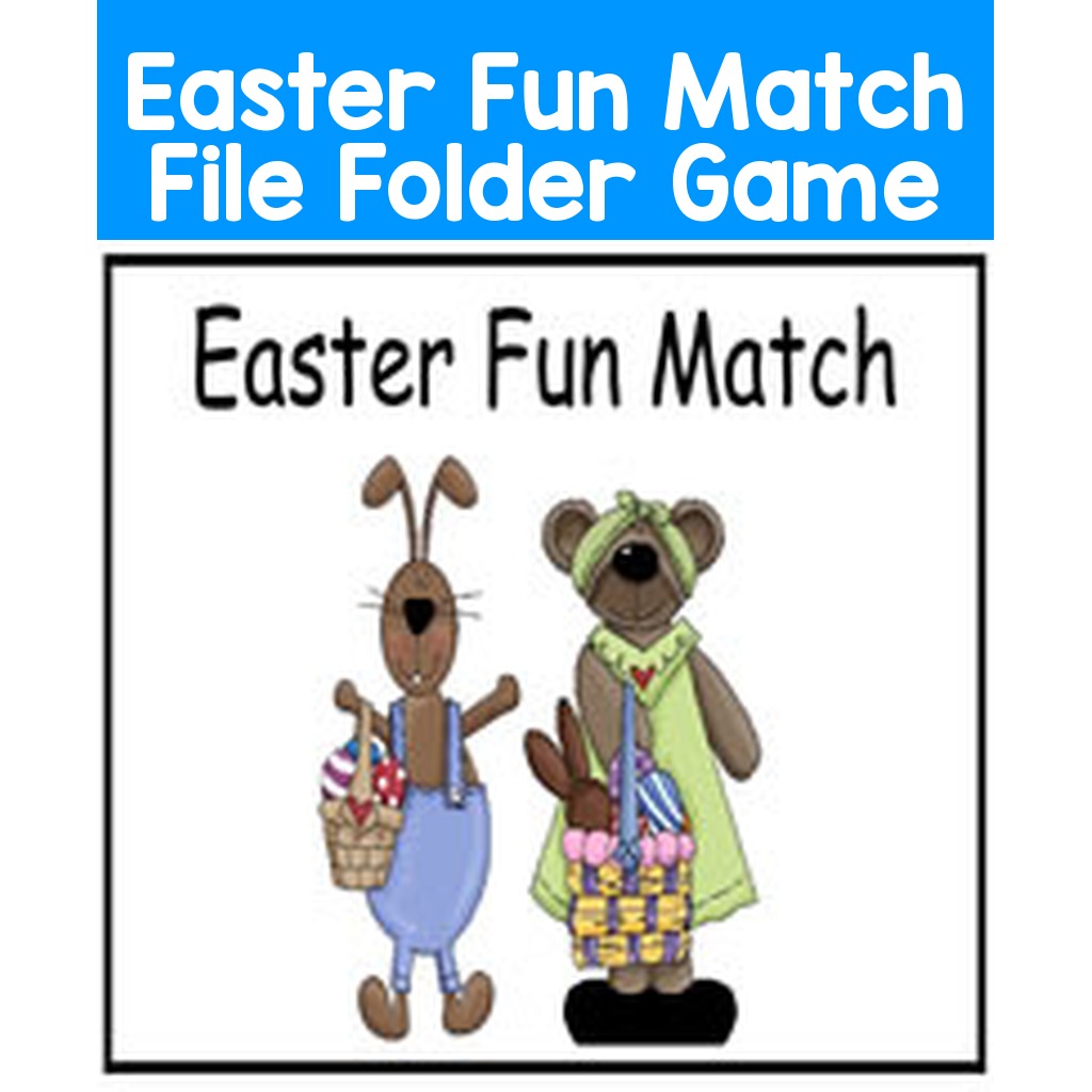Easter Fun Match File Folder Game