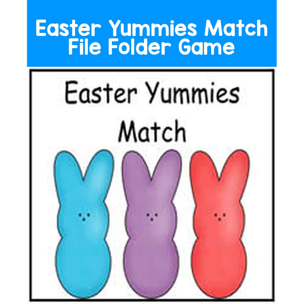 Easter Yummies Match File Folder Game