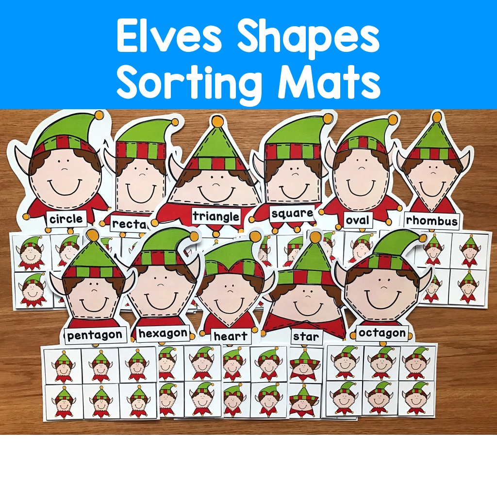 Elves Shapes Sorting Mats
