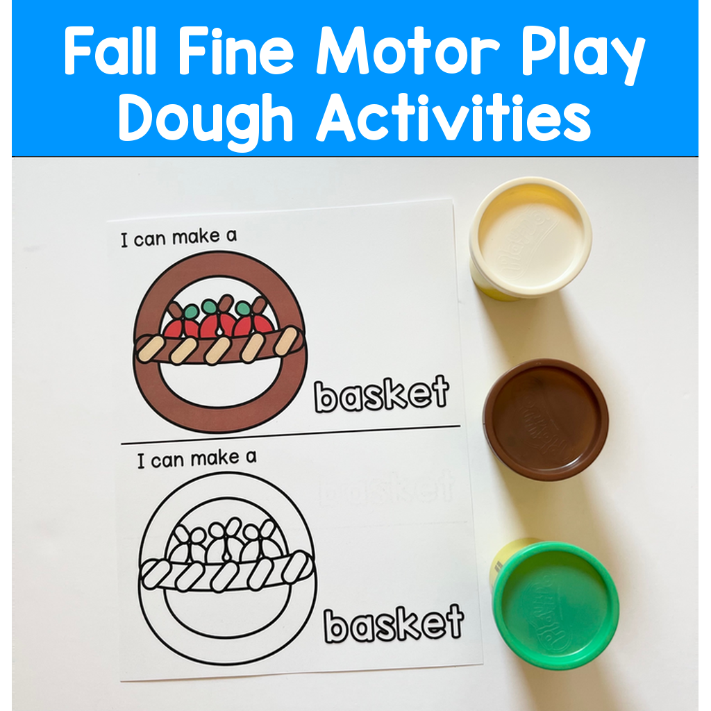 Fall Fine Motor Play Dough Activities