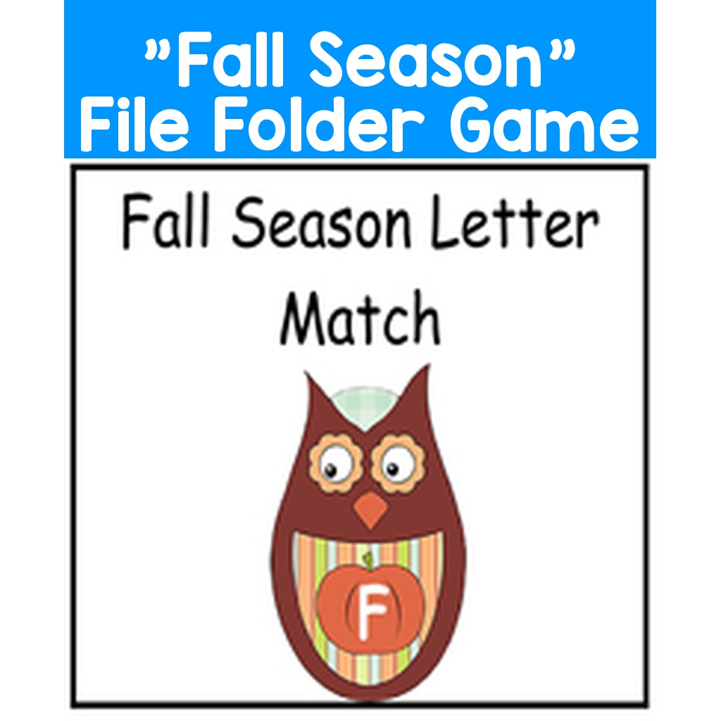 "Fall Season" File Folder Game