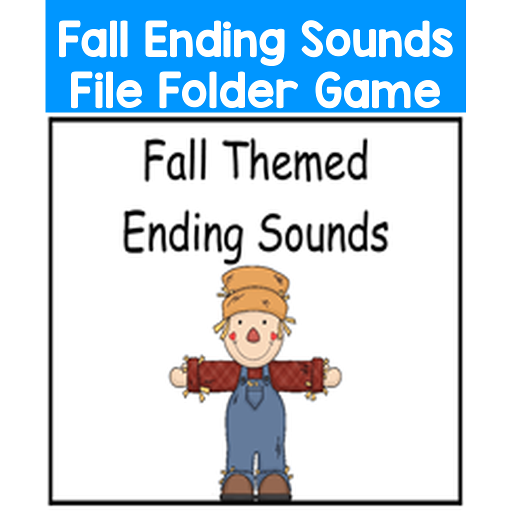 Fall Ending Sounds File Folder Game