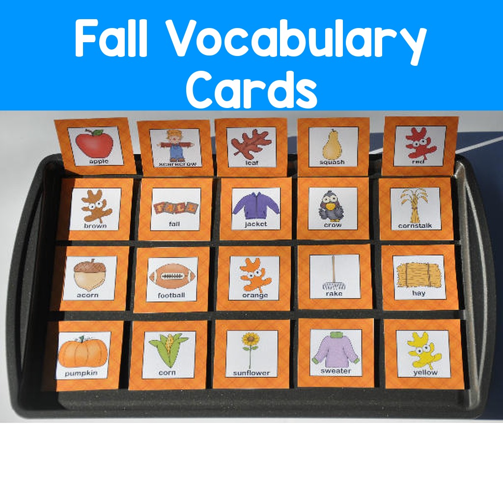 Fall Vocabulary Cards