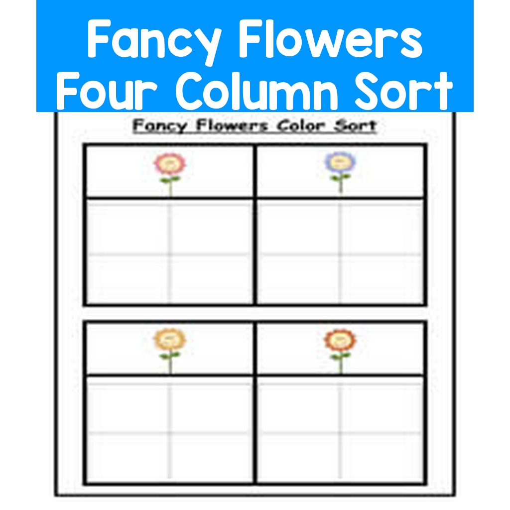 Fancy Flowers Four Column Sort
