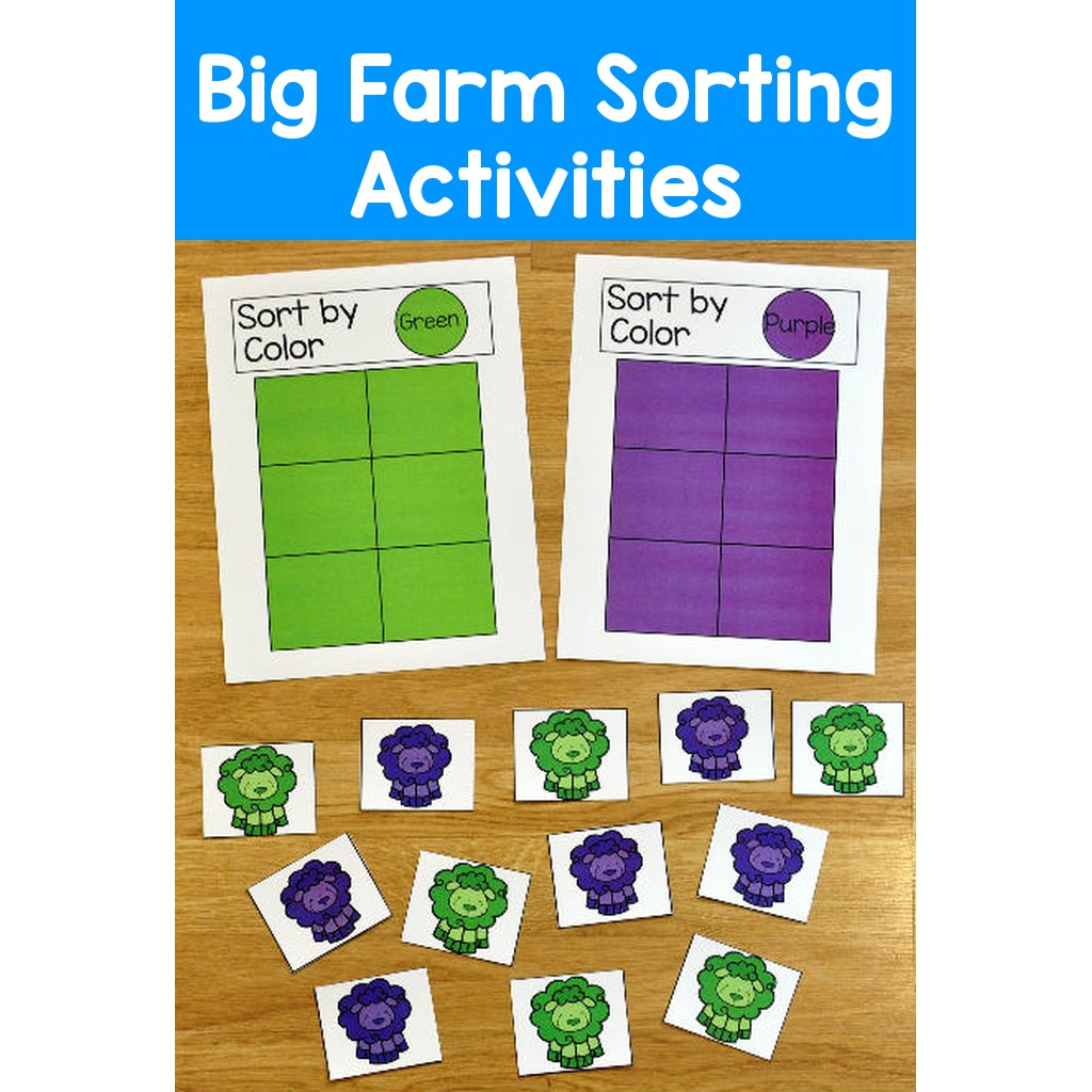 Big Farm Sorting Activities