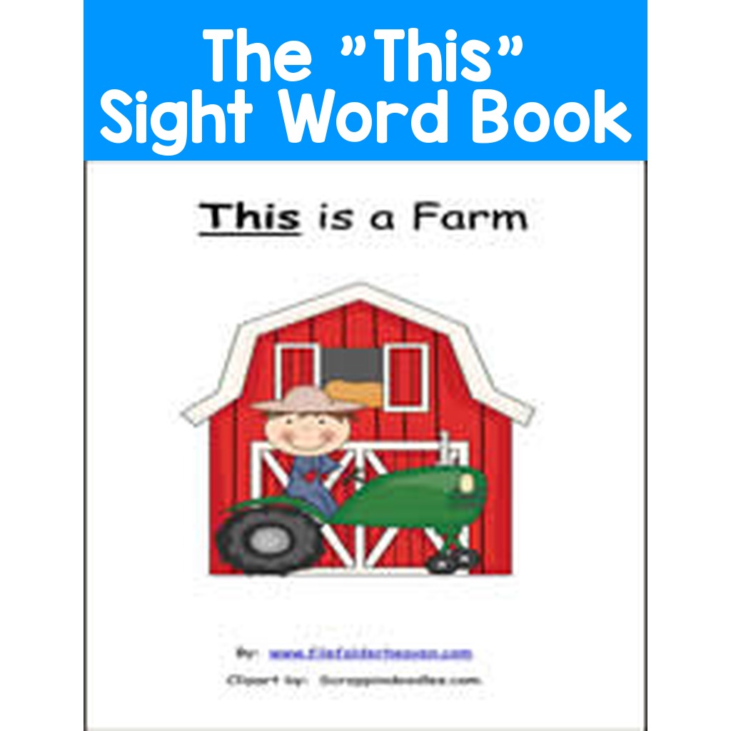 The "This" Sight Word Adapted Book
