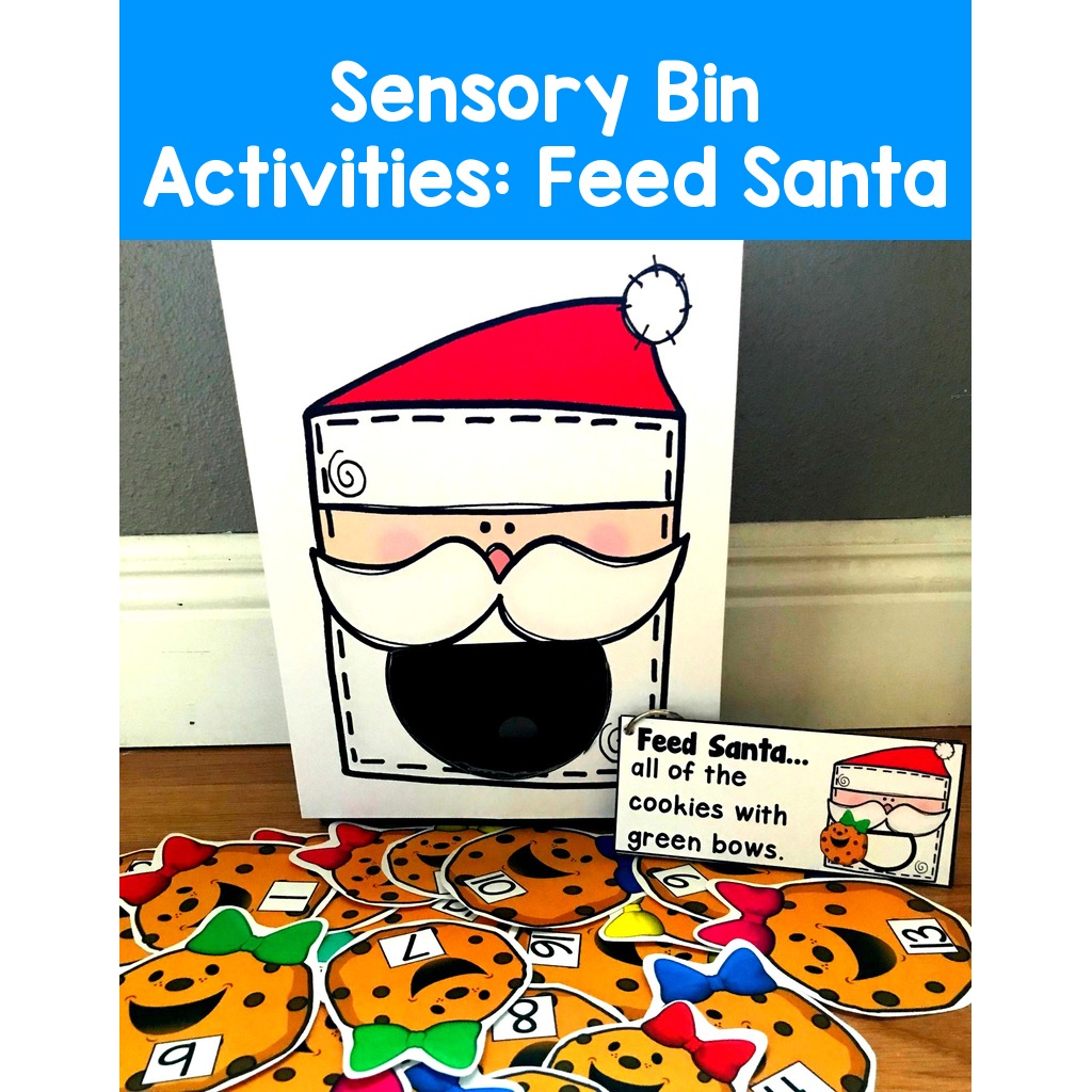 Sensory Bin Activities:  Feed Santa