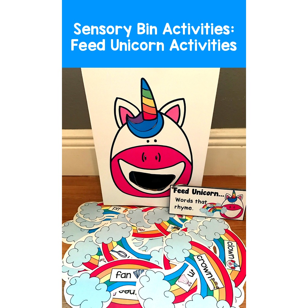 Sensory Bin Activities:  Feed Unicorn Activities