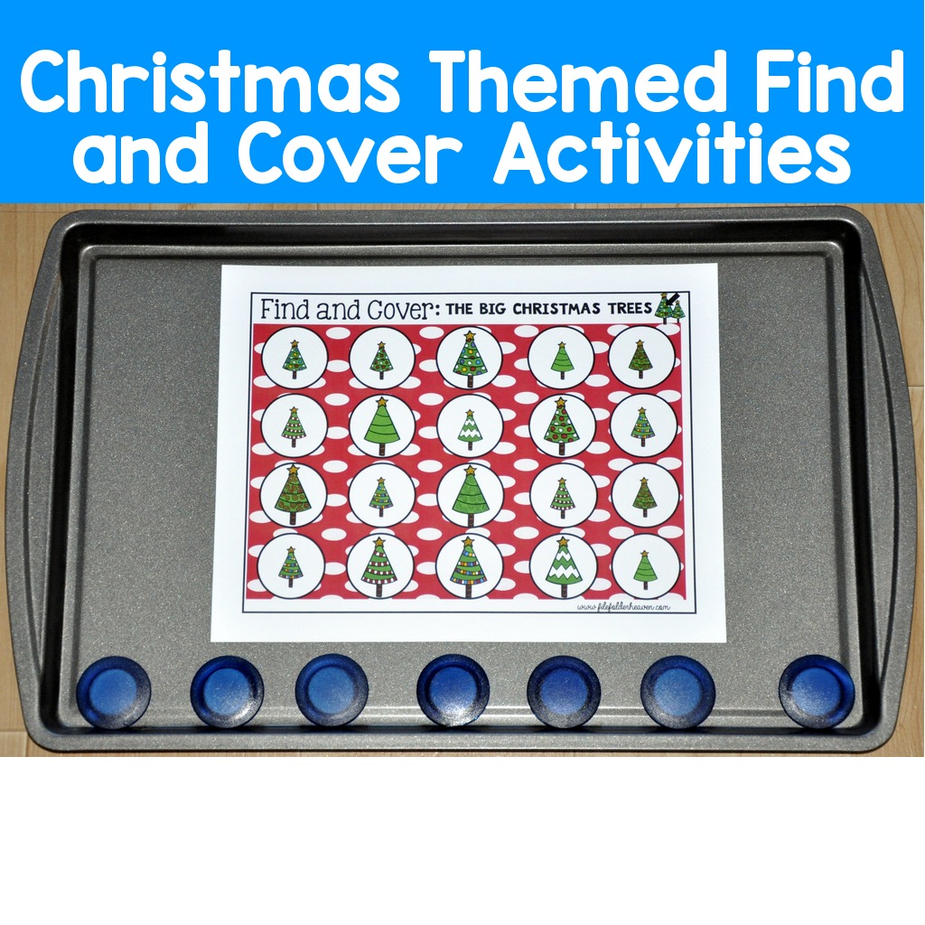 Christmas Themed Find and Cover Activities
