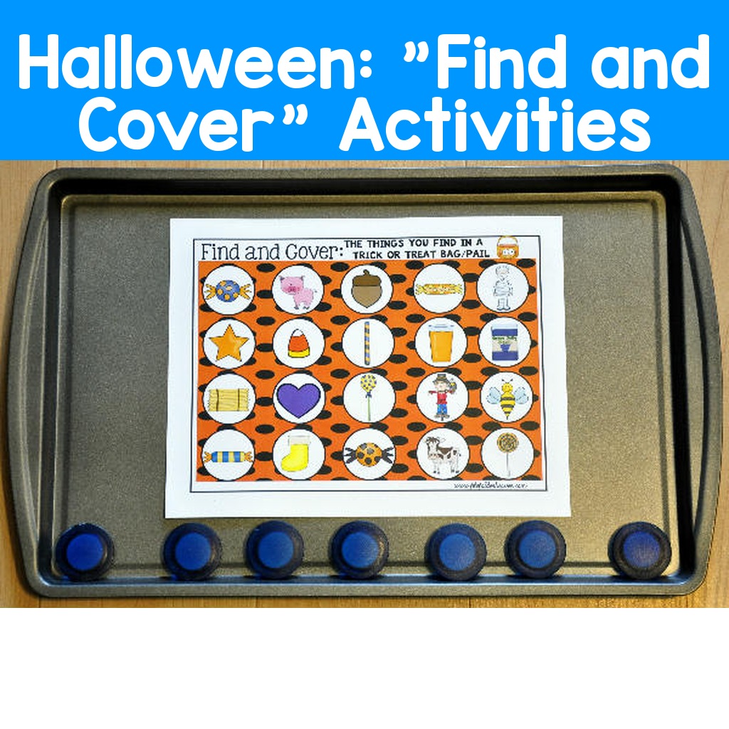 Halloween:  "Find and Cover" Activities