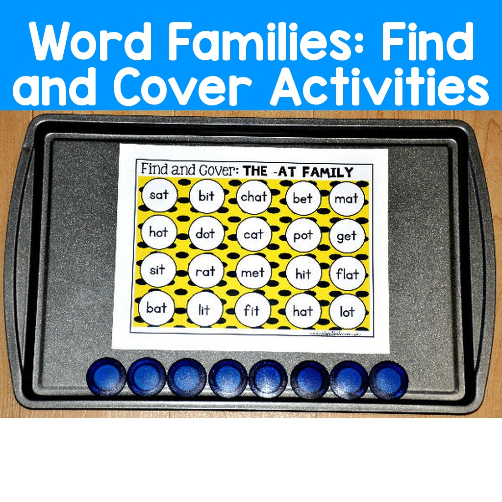 Word Families:  Find and Cover Activities