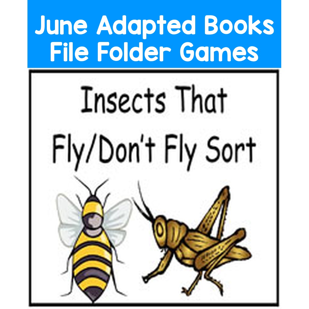 June Adapted Books File Folder Games