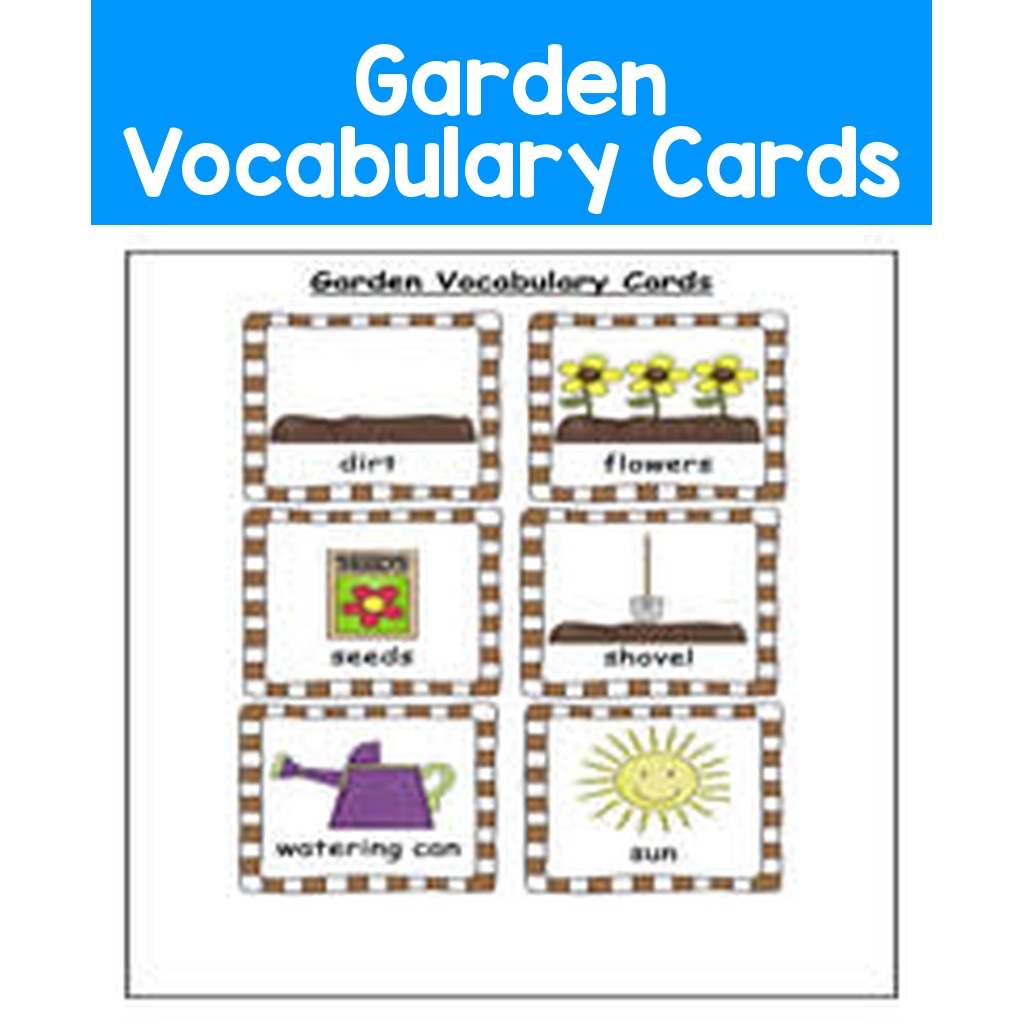 Garden Vocabulary Cards